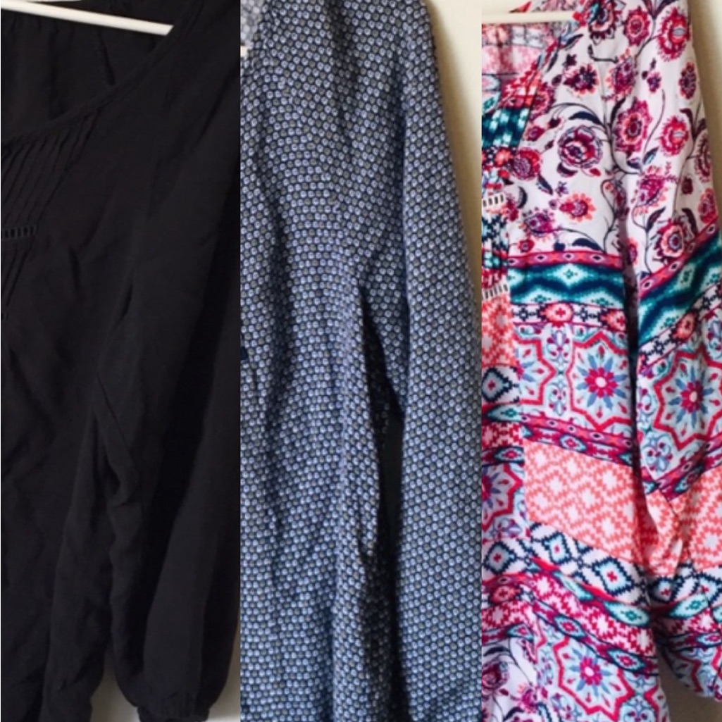Bella Bella Boho Blouse Lot X3